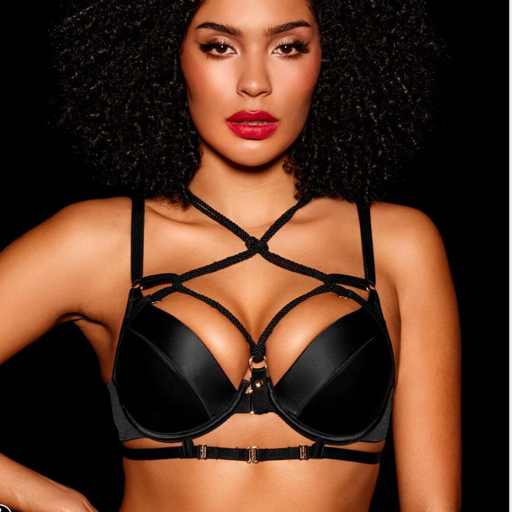 NWOT Honey Birdette Shibari Bondage Push Up Bra